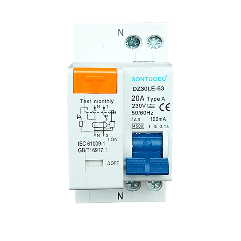 1p + n motako rcbo elektronikoa
