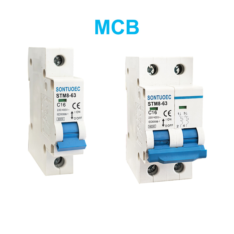 Stm8-63 miniaturazko zirkuitua 6k 1P 2P 2P 3P 4P 16A 230/400V