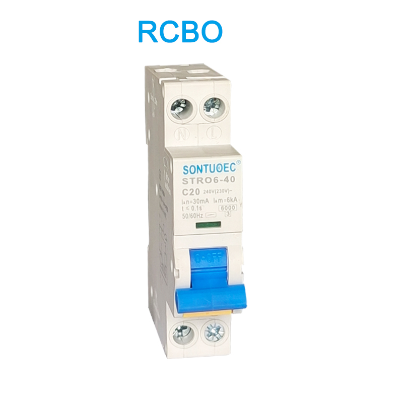 STRO6-40 Zirkuitu Breaker DIN trenbide mota Instalazioa RCBO