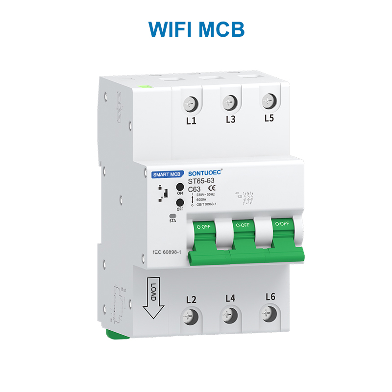 Wifi RS485 iOT funtzio anitzeko MCB RCBO Mikro Zirkuitu Intelligent Breaker
